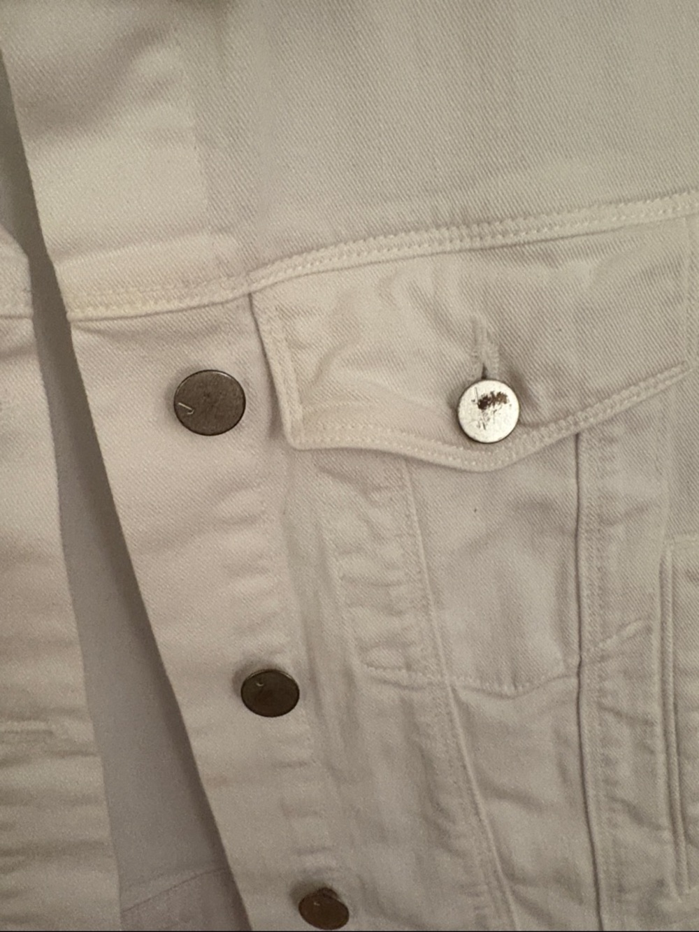 J Brand White Cropped Denim Jacket - Picture 3 of 5